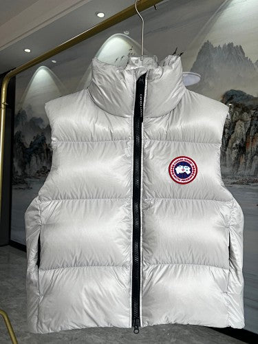 Canada Goose Glossy Quilted Puffer Vest with High Collar