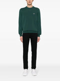 Lacoste logo-embroidered cotton jumper