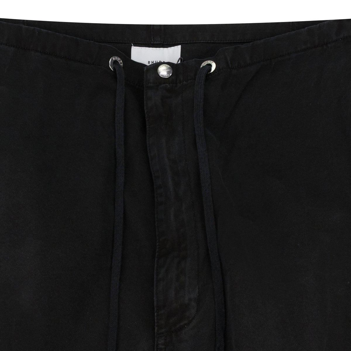 BLACK WASHED PARACHUTE PANTS TRACK PANTS