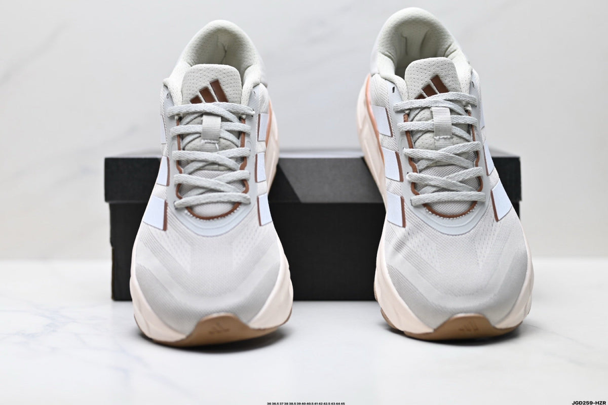 Adidas K81801750 Unisex Running Shoes - White/Beige