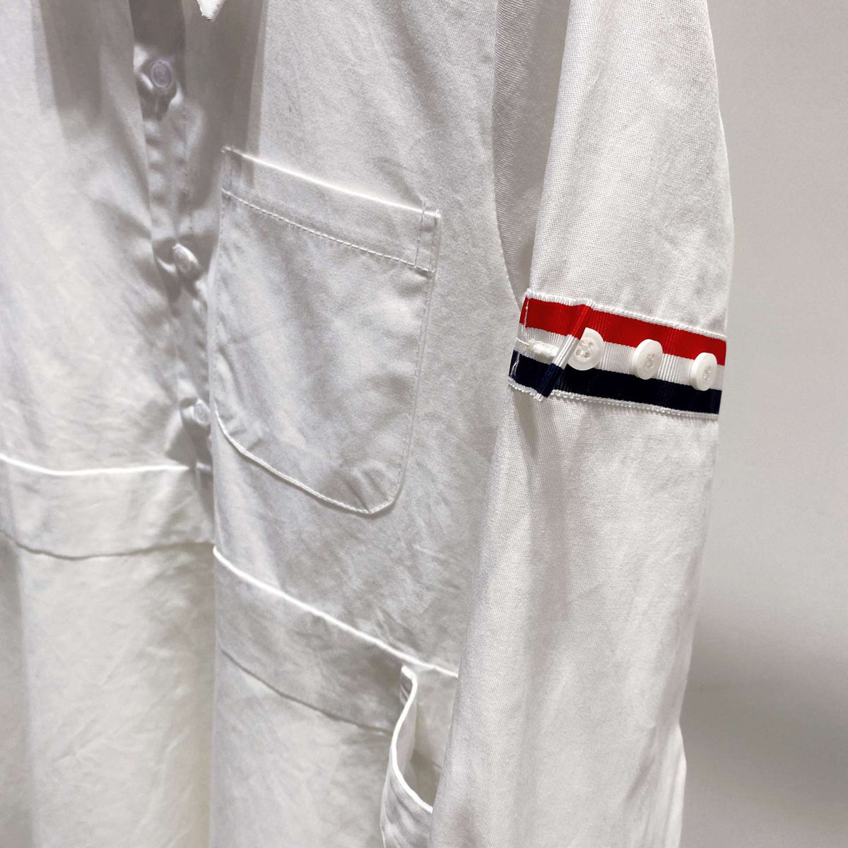 Thom Browne Women's Double Bar Tie Shirt Dress