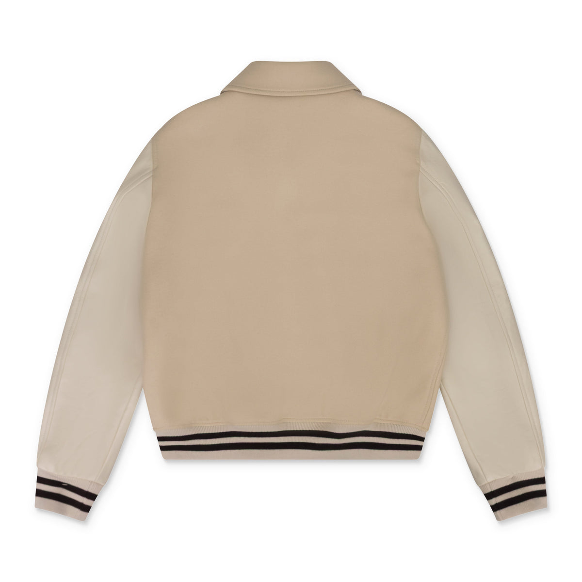 Alabaster Varsity Bones Bomber Jacket
