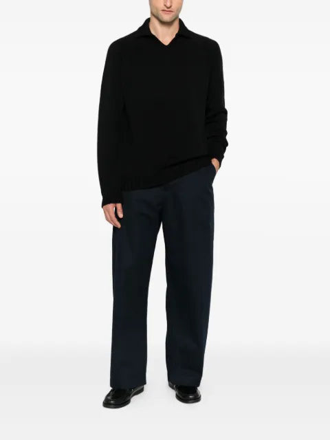 Zanone sweater with polo collar