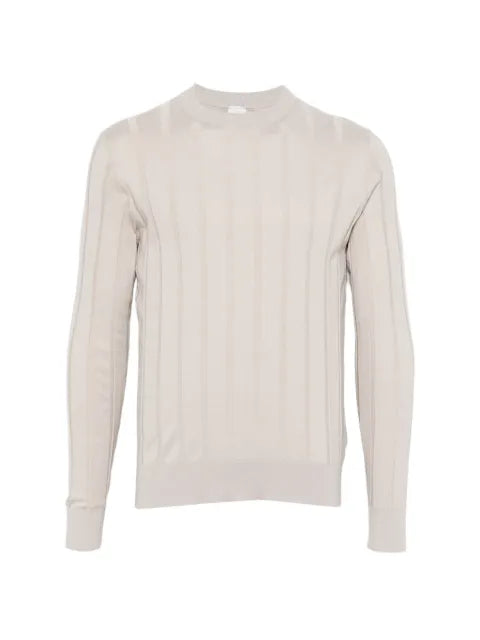Eleventy ribbed round-neck sweater