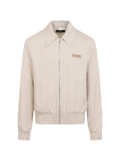 AMIRI striped zip-up jacket