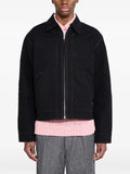 Stüssy Work contrast-stitch collared jacket