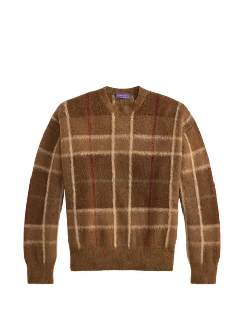 Ralph Lauren Purple Label plaid-pattern sweater