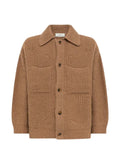 Laneus ribbed-knit distressed cardigan