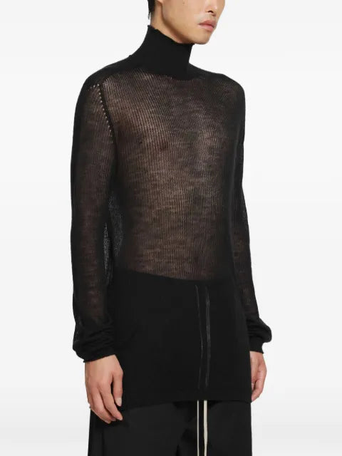 Rick Owens Tower ribbed cashmere sweater