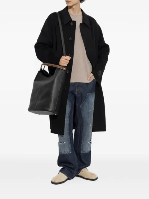 MM6 Maison Margiela elbow-patch ribbed-knit sweater