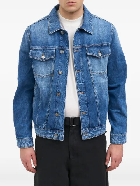 DONDUP faded-effect denim jacket