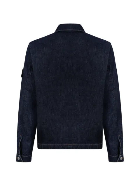Stone Island logo-patch denim jacket