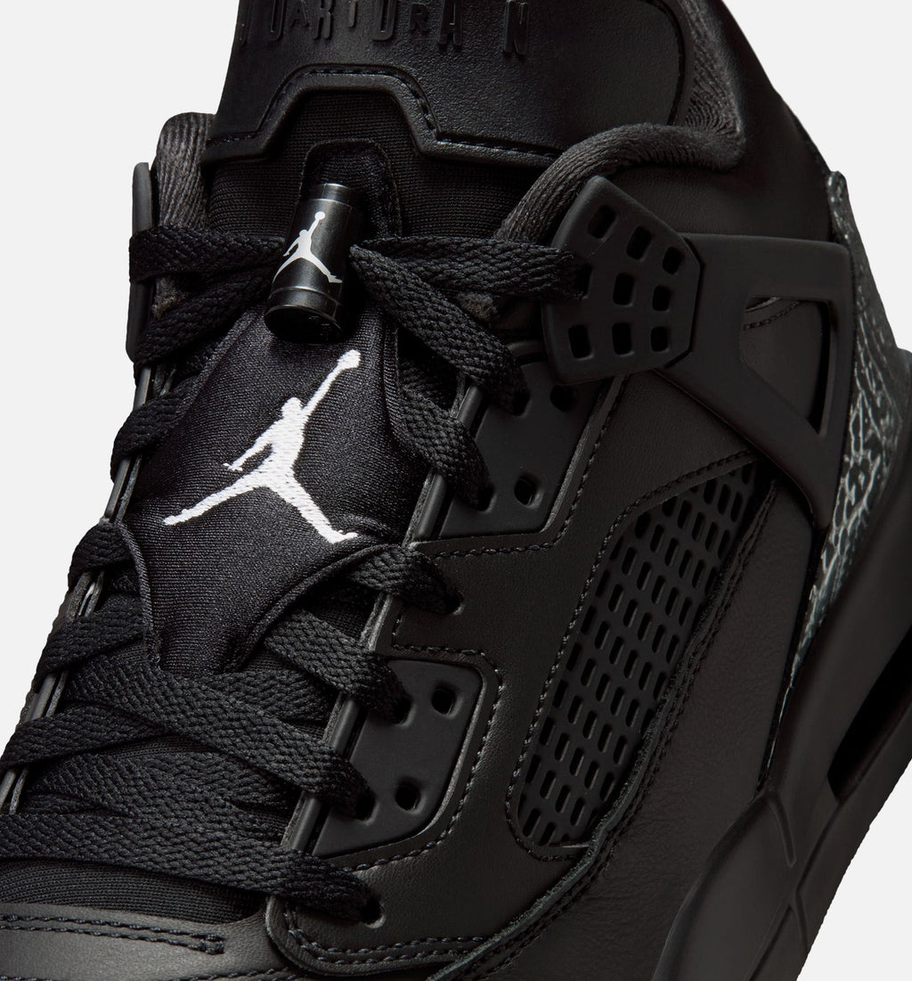 Jordan Spizike Low Men's Basketball Shoes - Black/Metallic Silver