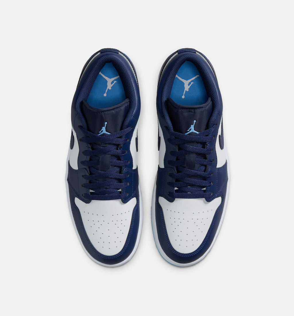 Air Jordan 1 Low Mens Lifestyle Shoe - Midnight Navy/University Blue/White