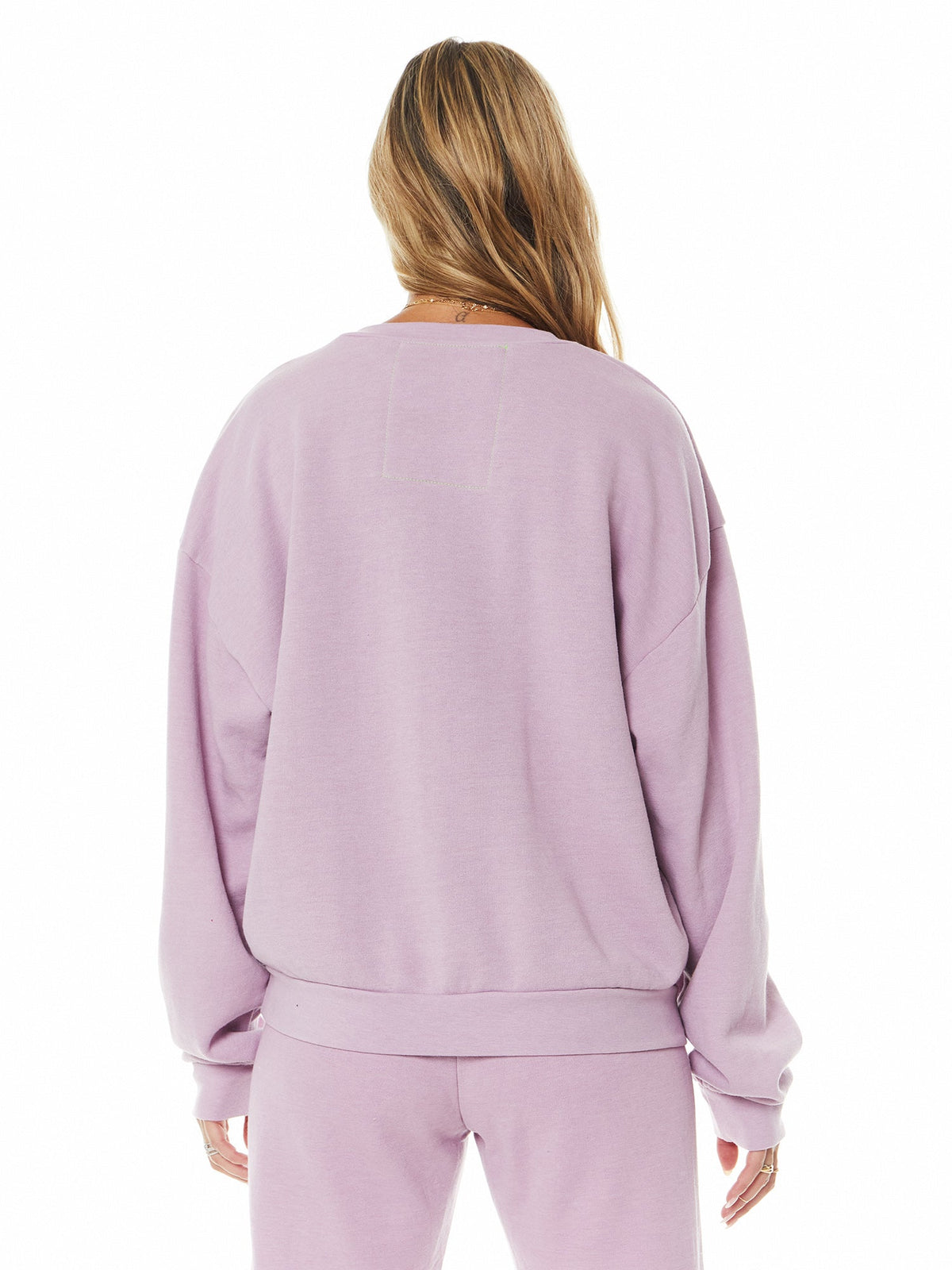 RAINBOW HEART STITCH SWEATSHIR