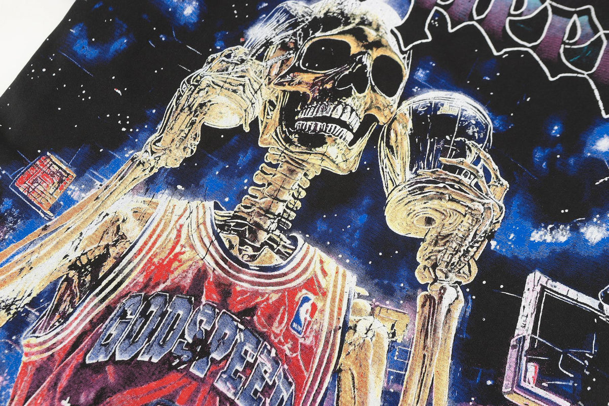 Godspeed Washed Black Graphic T-Shirt