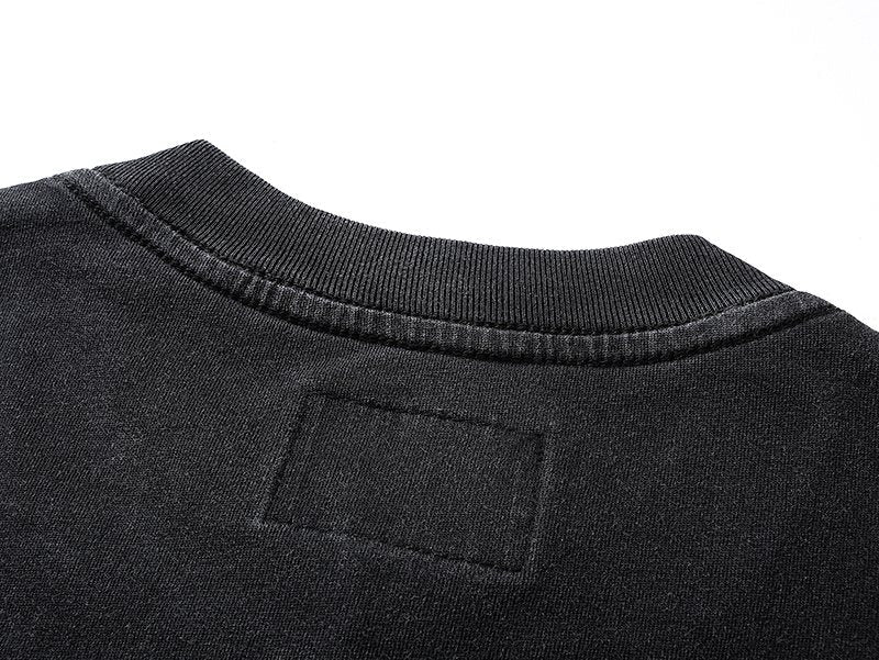 Godspeed Washed Black Skull Racing Graphic T-Shirt