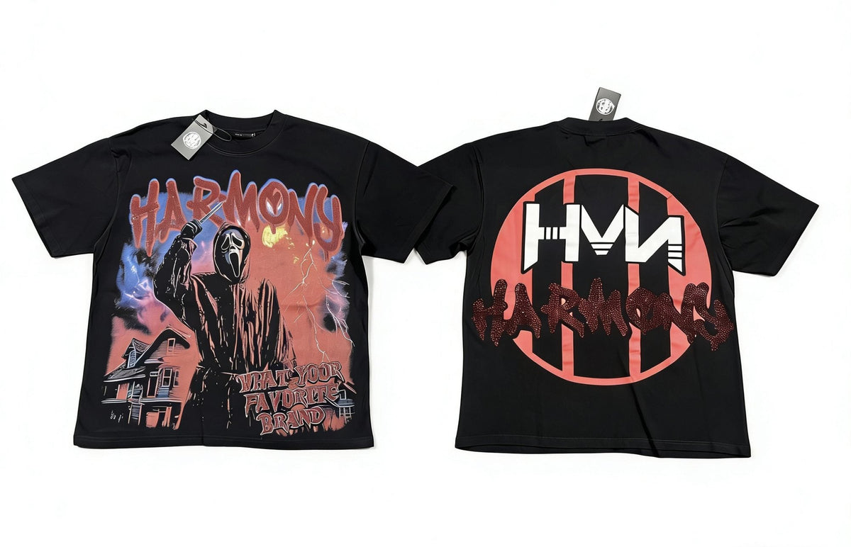 HARMONY New Age Mask Portrait Graphic T-Shirt