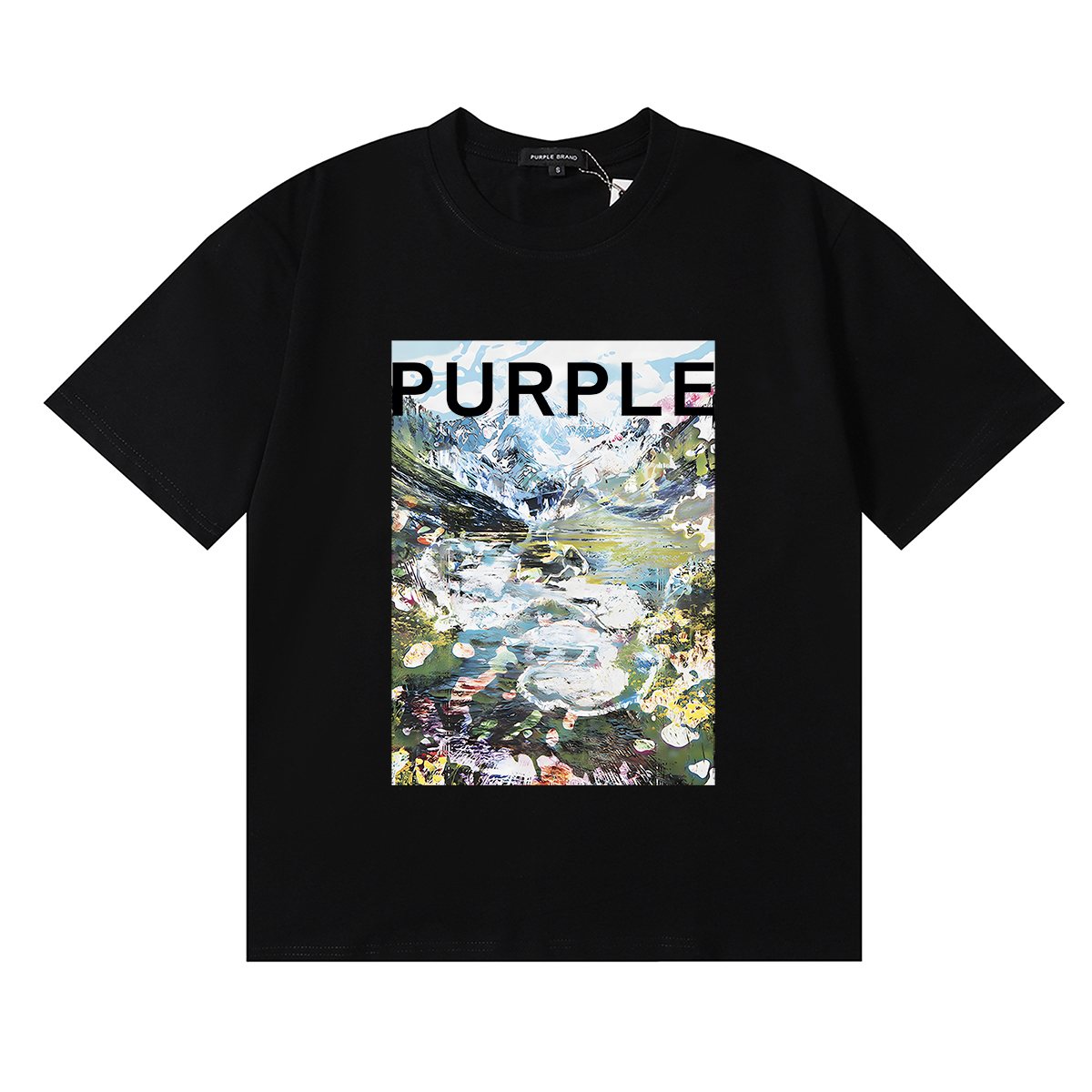 Purple Brand Landscape Graphic Short-Sleeve T-Shirt