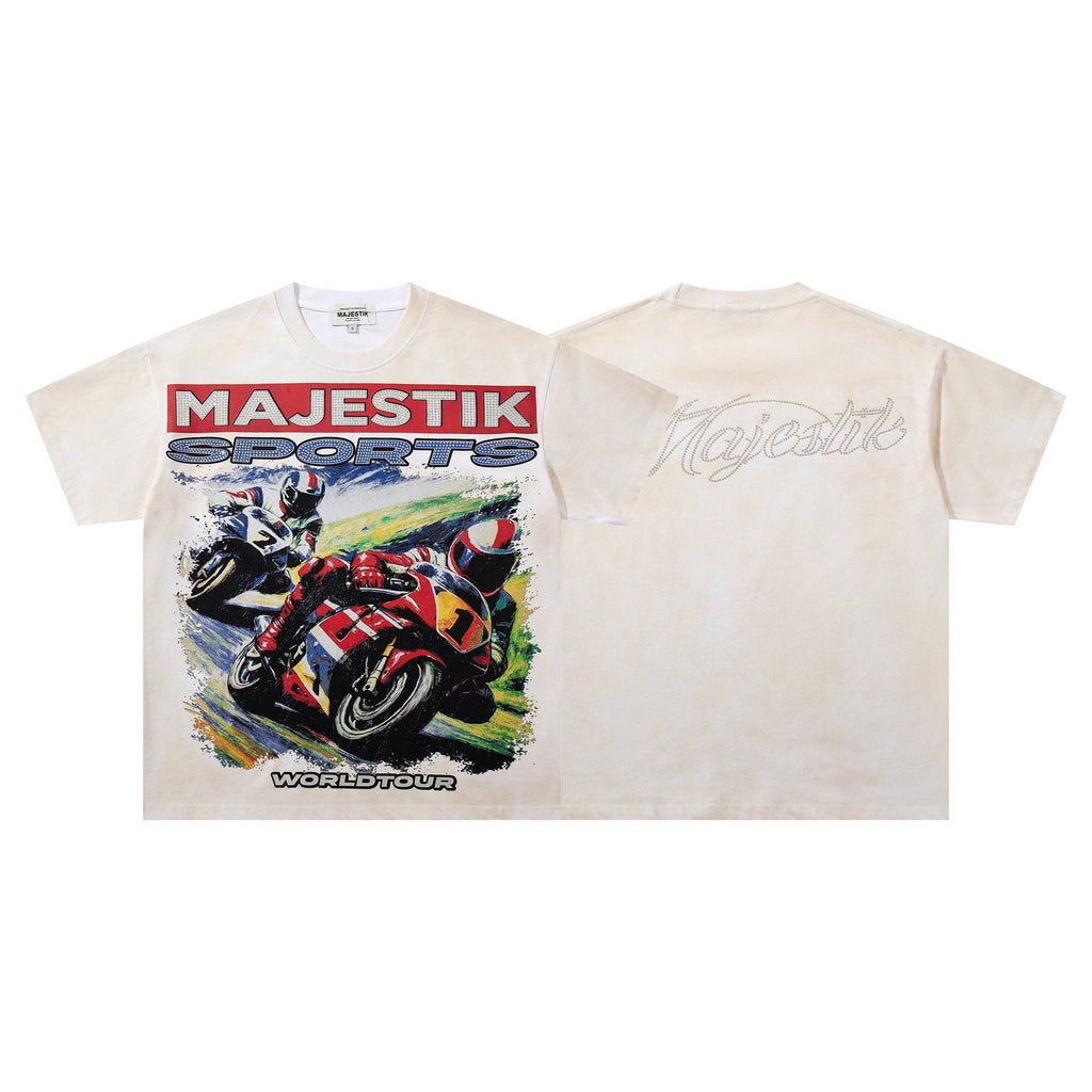 MAJESTIK Motorcycle World Tour Graphic T-Shirt