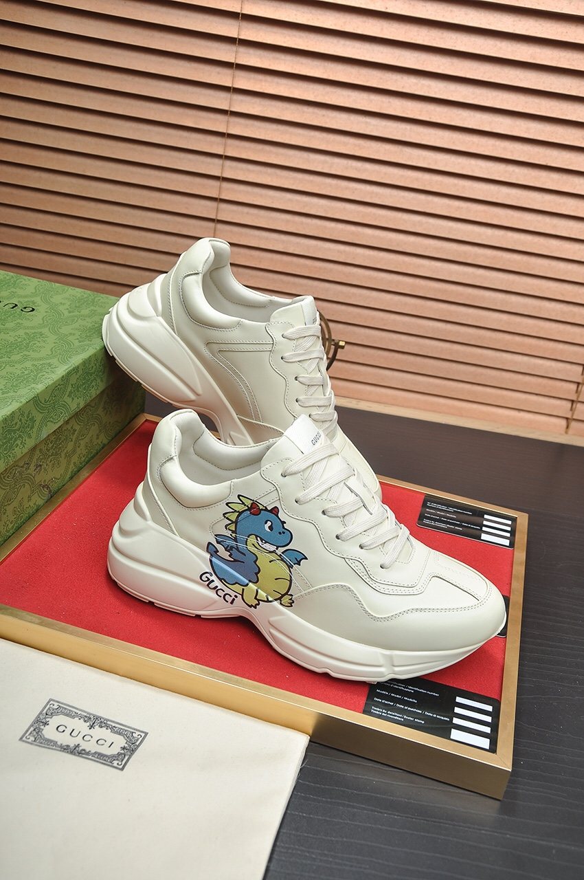 Gucci Dinosaur Graphic Sneakers