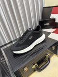 BOSS Men's Knit-Look Low-Top Sneakers