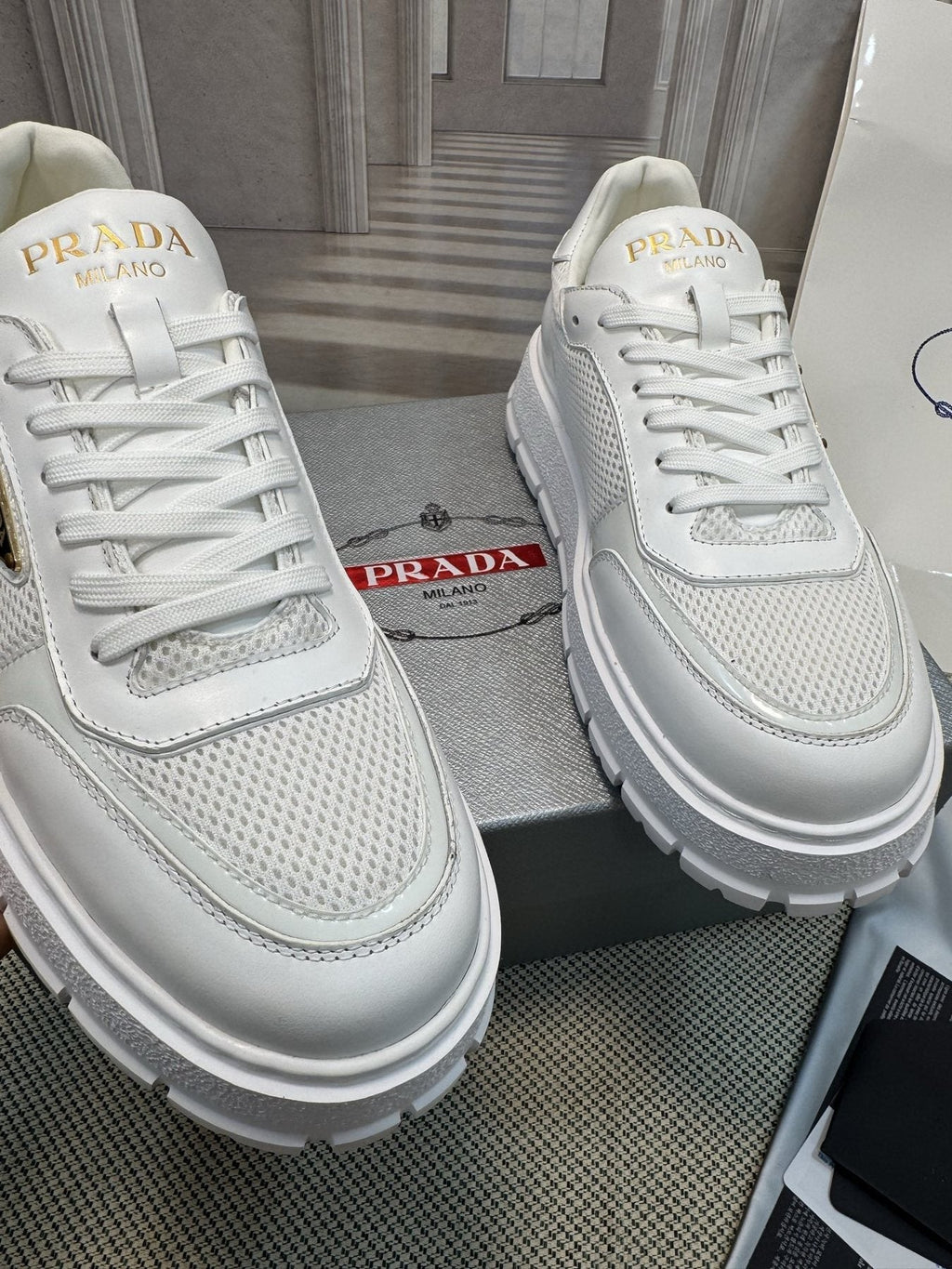 Prada Lug Sole Sneakers