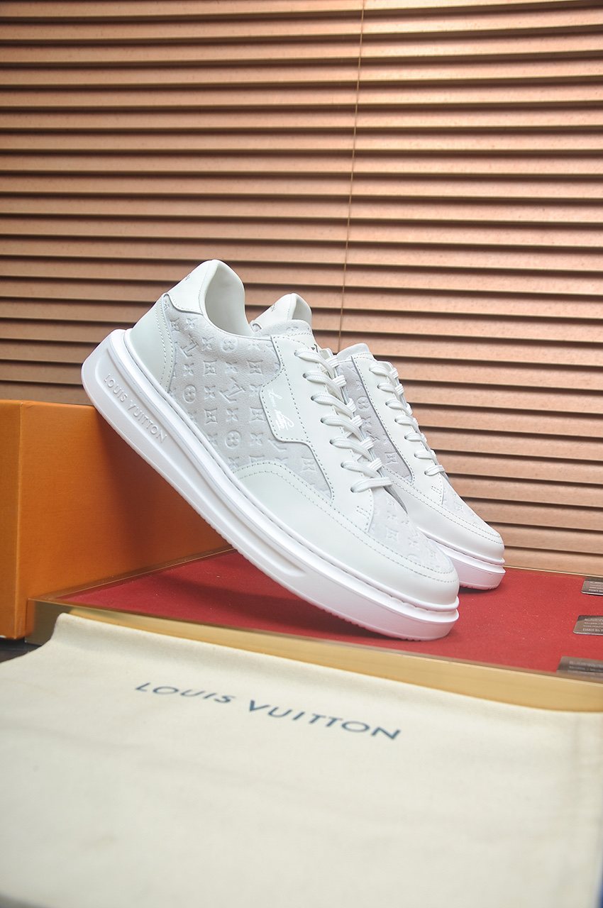Louis Vuitton Textured Low-Top Sneakers