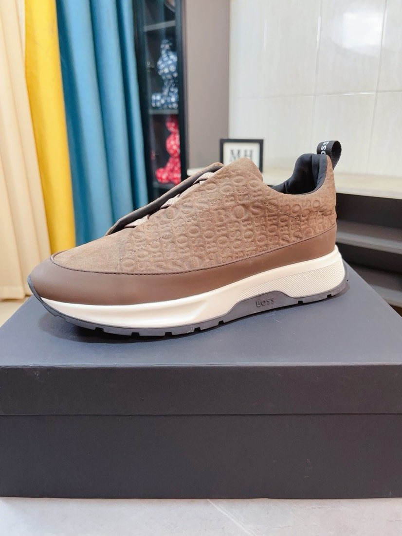 Hugo Boss Men's Textured Low-Top Sneakers